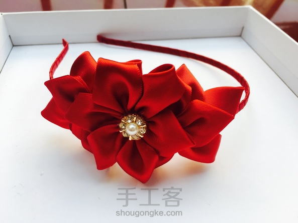 DIY花朵发箍~🌺 第一次做发饰😂