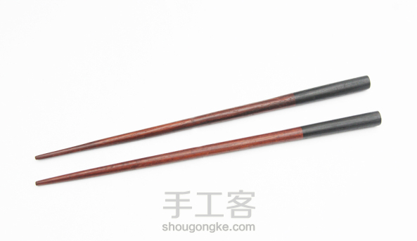 中式红花梨、紫光檀拼木筷子一製作教程