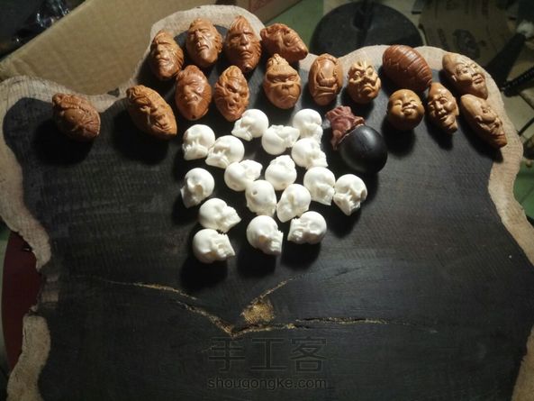 缅甸茄雕刻钱袋,钱袋雕刻