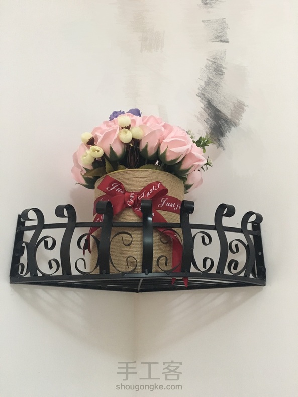 麻绳花筒