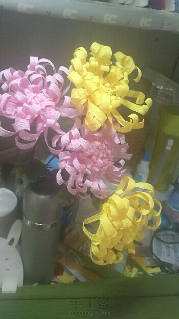 皱纹纸菊花