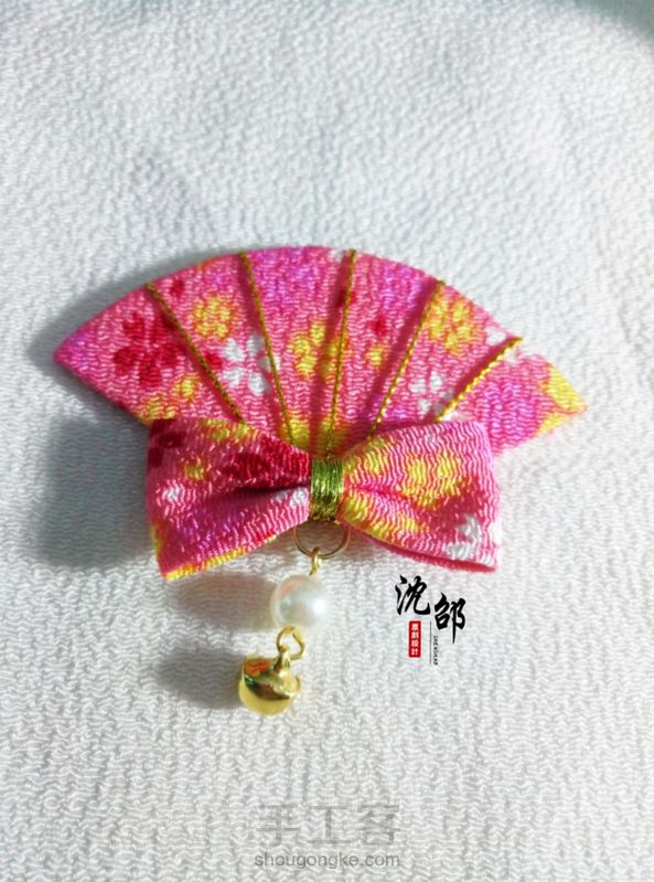 『沈邵』和风扇子发饰第壹款制作过程(细工簪系列教程)