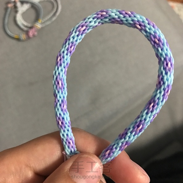圆盘编器十六股编的小花~