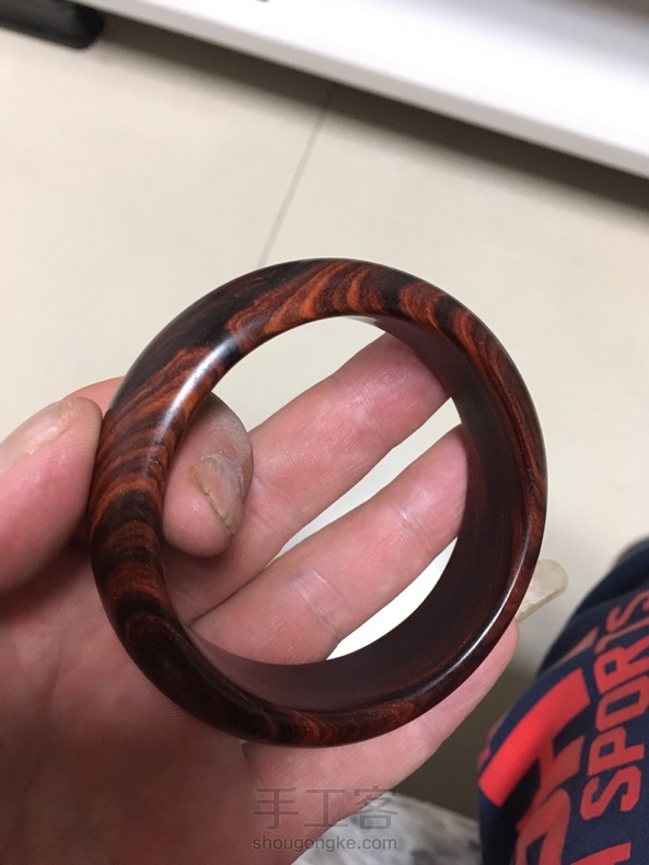 科檀 小叶红檀素镯