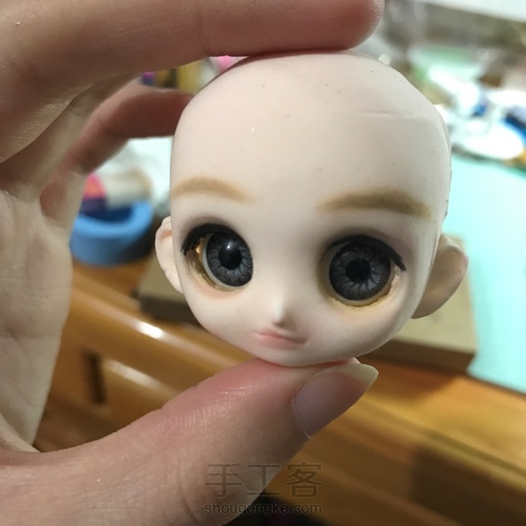 小布脸真眼珠简单妆容,不会画眼的福音
