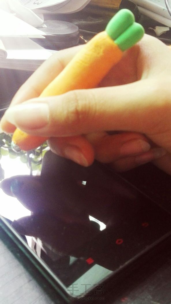 胡萝卜形手机触屏笔(电容笔)