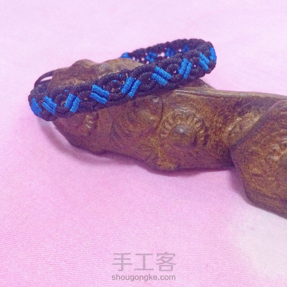 基础斜卷结手绳