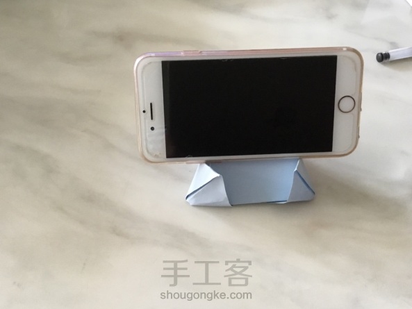 折纸手机架，最简单的做法