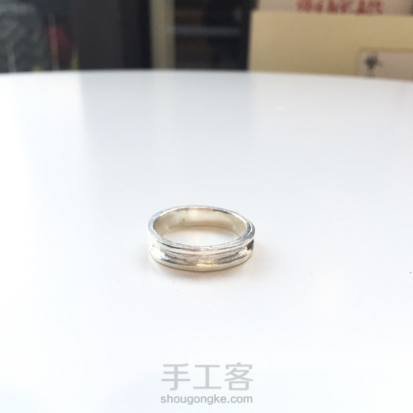手工银饰~一款上手超好看的戒指~