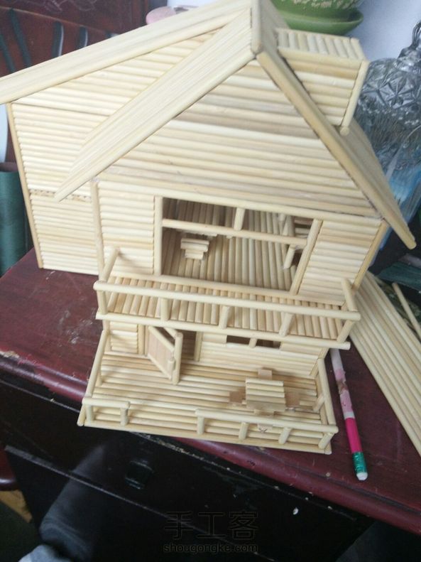 一次性筷子别墅制作