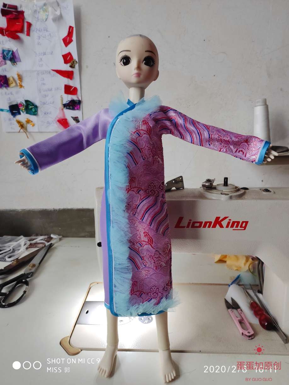 原创设计娃衣，紫霞仙子系列款2,制作步骤