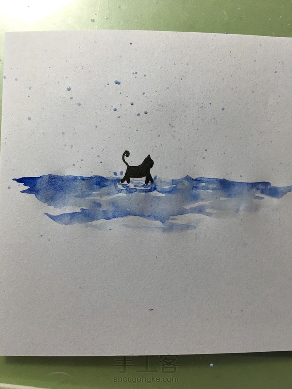 清雨漫步（水彩画2）