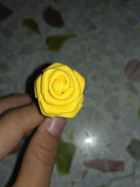 海绵纸玫瑰花
