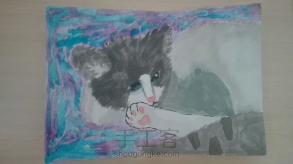 水彩猫咪