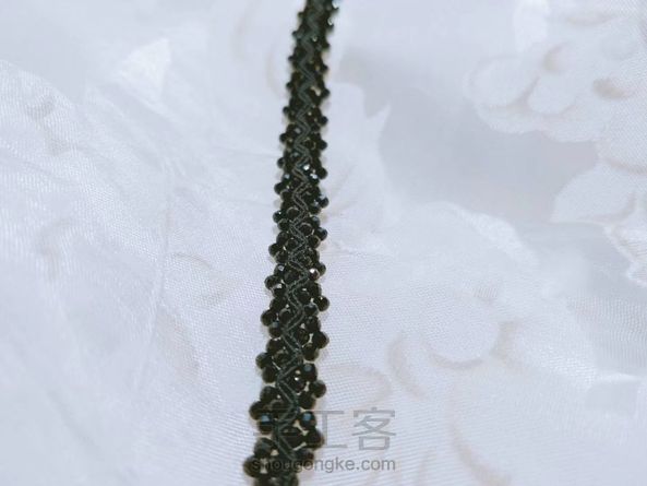黑尖晶锁骨链