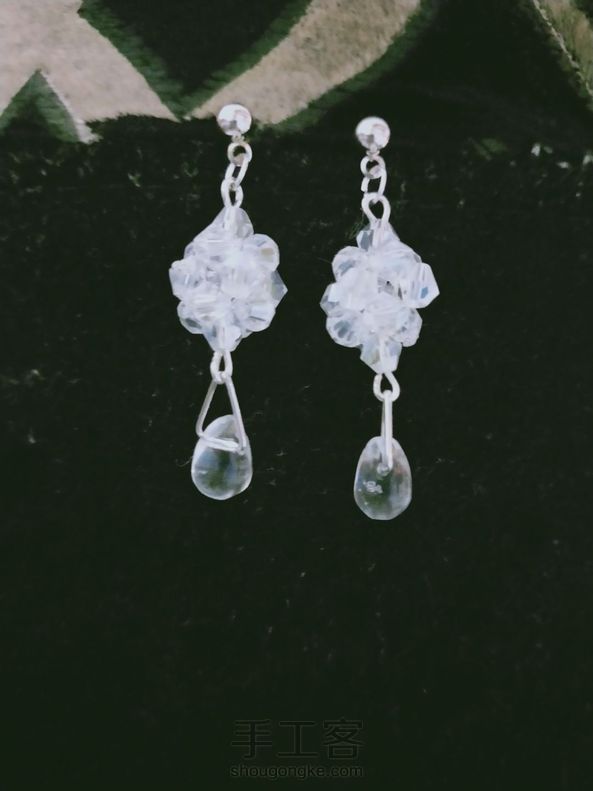 水晶耳环