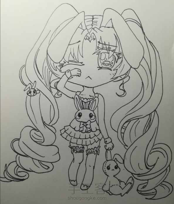 动漫少女『兔』