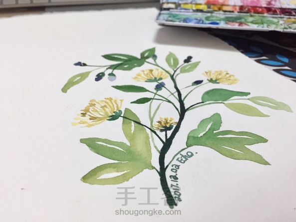 入门小花卉—写意花卉