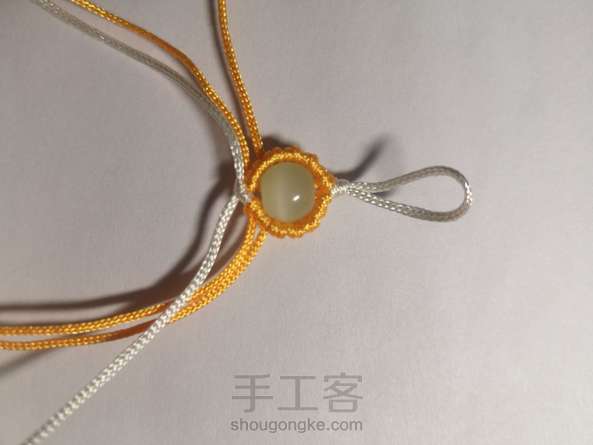包珠:纵向穿孔包珠法