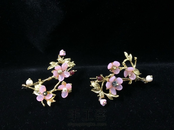 立体花朵边钗(胸针)