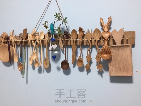 花式木勺之马蹄莲