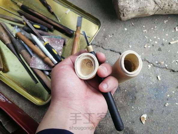 【茶香烟具】龟甲龙鳞竹:传统手工镶嵌制作过程,玉竹茶叶罐。