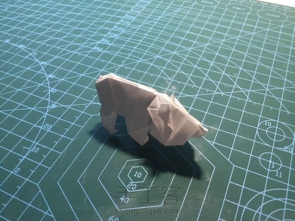 折一只可爱的北极熊吧~