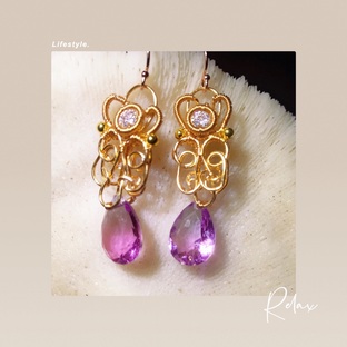 宫廷风格组合绕线包钻水晶耳环，六段钳的应用