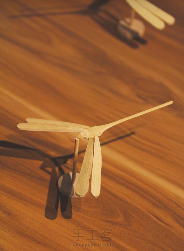 竹蜻蜓 蜻蜓点水平衡竹蜻蜓 DIY木艺