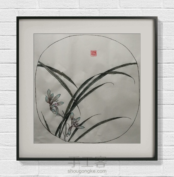 【国画】——《工笔兰花》