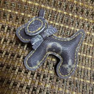 老花小狗狗挂件教程｜融本皮革