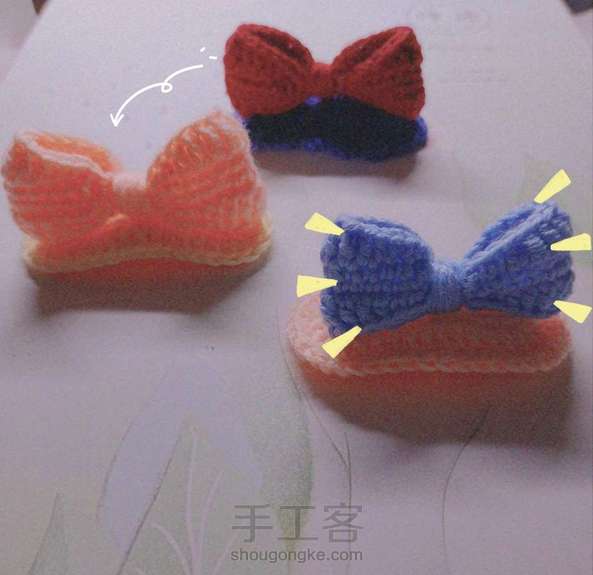 魔女宅急便可爱立体蝴蝶结发夹(附图解)