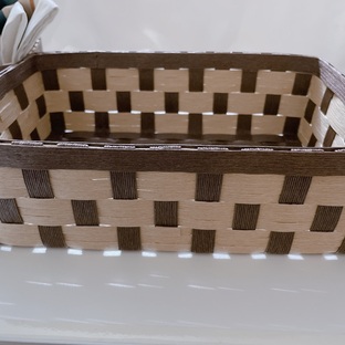 纸藤编织收纳筐