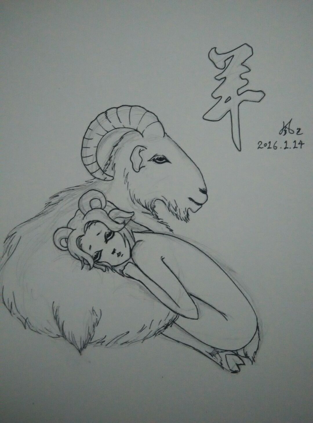 十二生肖系列之羊 第2步