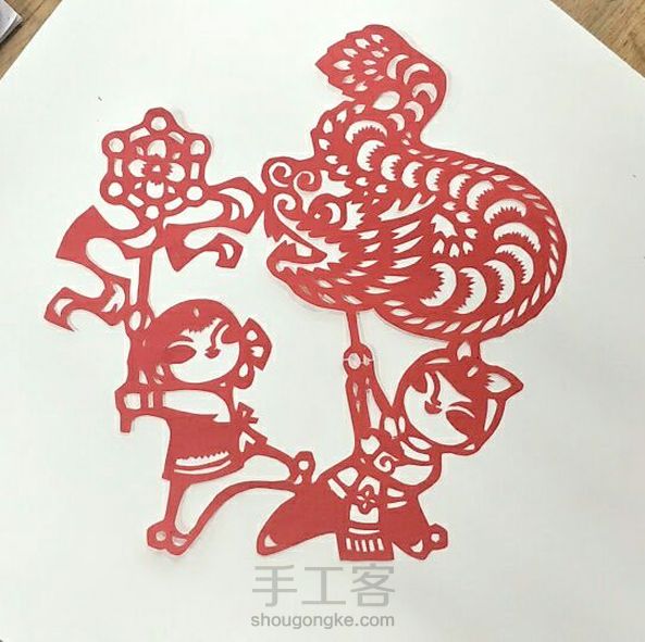 《简单窗花剪纸》