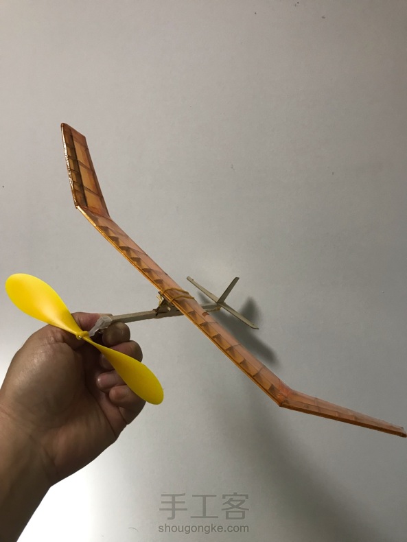 轻木橡筋动力模型飞机制作