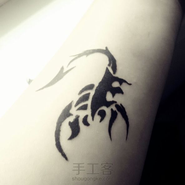 【海娜】【纹身】【DIY】教你自己DIY半永久性纹身