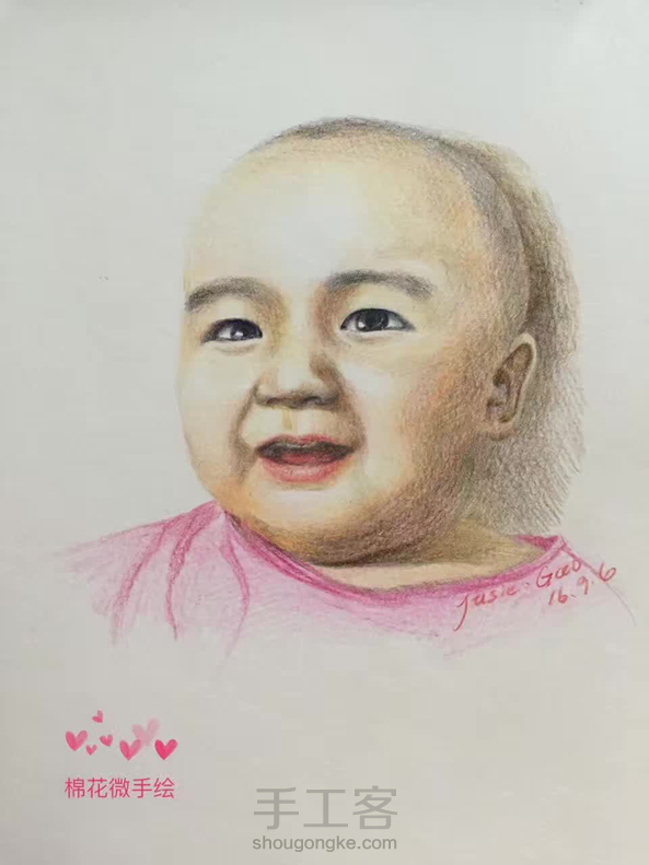 HI~弟媳说这一张手绘肖像礼物比千金都珍贵~!