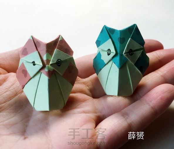(动物系列)猫头鹰折法