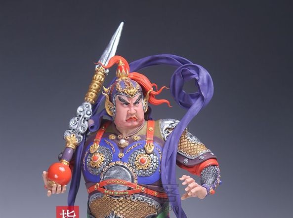 贺加贵面塑软陶(韦陀菩萨 )