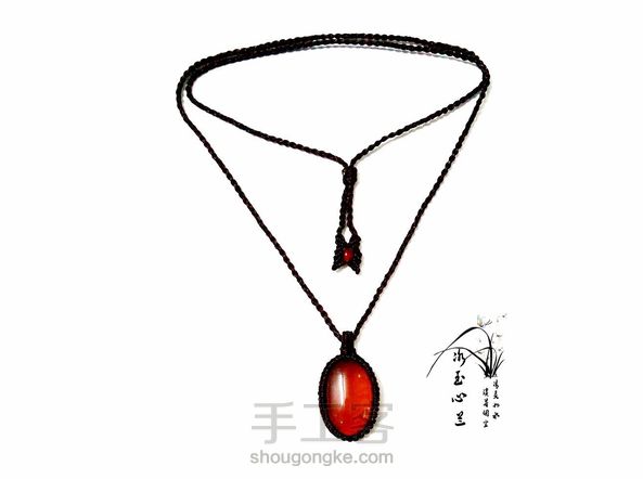 包边基础入门款:玛瑙吊坠