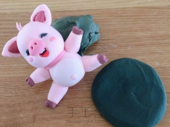 粘土手工课程 DIY粘土小猪
