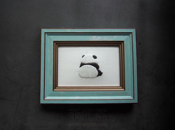 熊猫刺绣