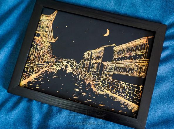 手工刮画,超美超美