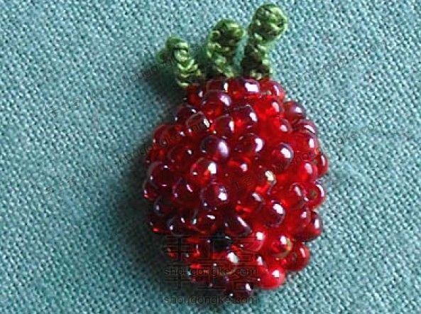 串珠立体刺绣红莓