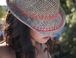 草编镂空爵士帽装饰  教程