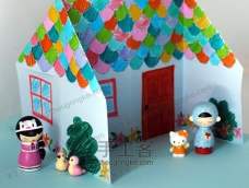 家里有许多小娃娃摆件东一个西一个随处摆置，不如为它们做一个小房子，给它们一个温馨的家。