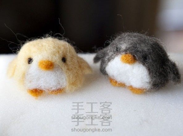 羊毛毡企鹅制作教程