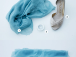丝巾改造的美鞋装饰DIY图解