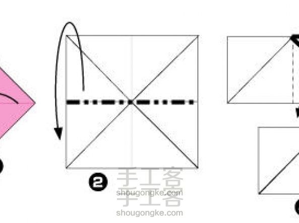 如何折叠心形纸鹤 千纸鹤的折叠方法图解